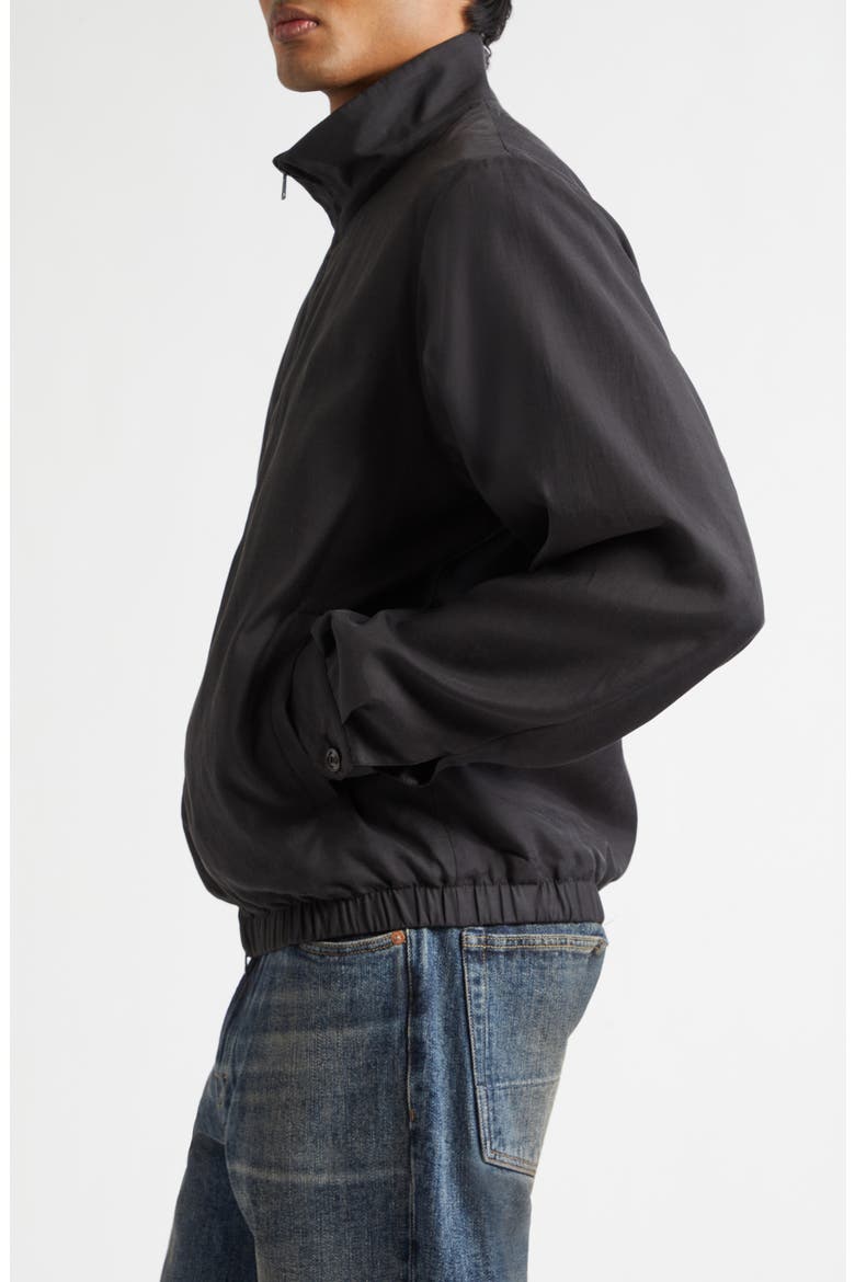 Casino Cupro & Cotton Jacket, Alternate, color, STILL BLACK CALM CUPRO COTTON