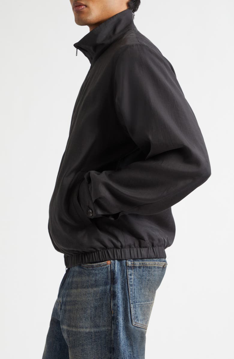 OUR LEGACY Casino Cupro & Cotton Jacket, Alternate, color, Still Black Calm Cupro Cotton