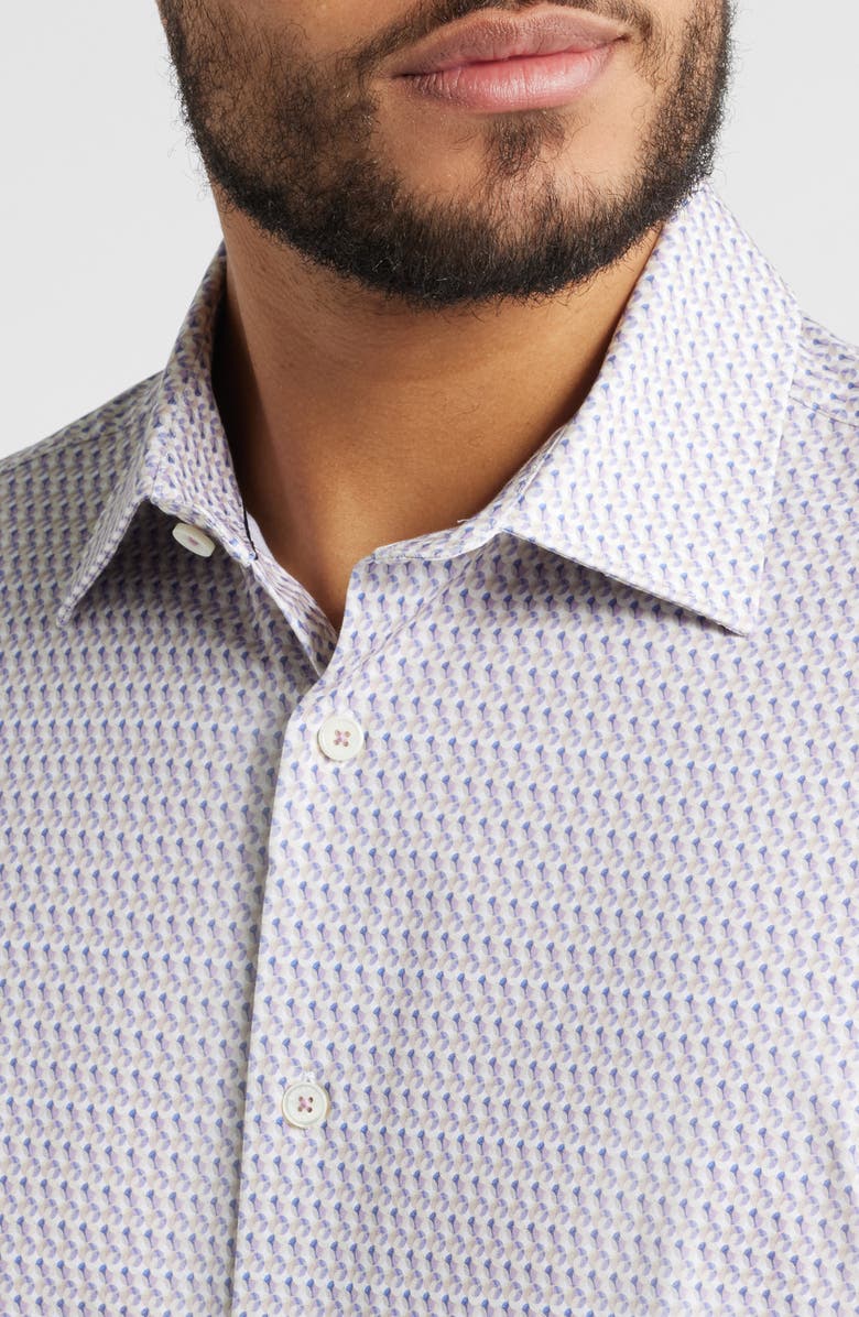 Bugatchi James OoohCotton<sup>®</sup> Button-Up Shirt, Alternate, color, Dusty Pink