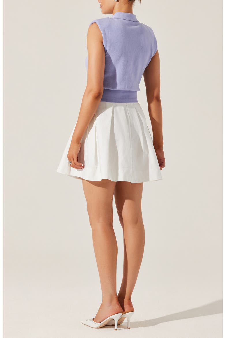 Kori Collared Cotton Sweater Vest, Alternate, color, PERIWINKLE