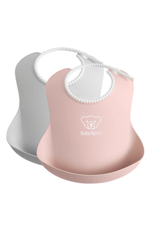 Set of 2 Silicone Bibs
