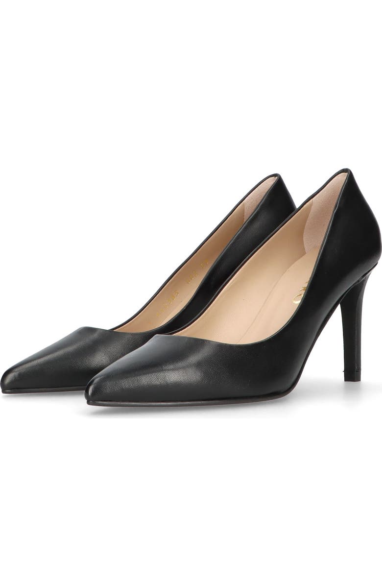 MASCARO Leather Pointed Toe Pump, Alternate, color, Black