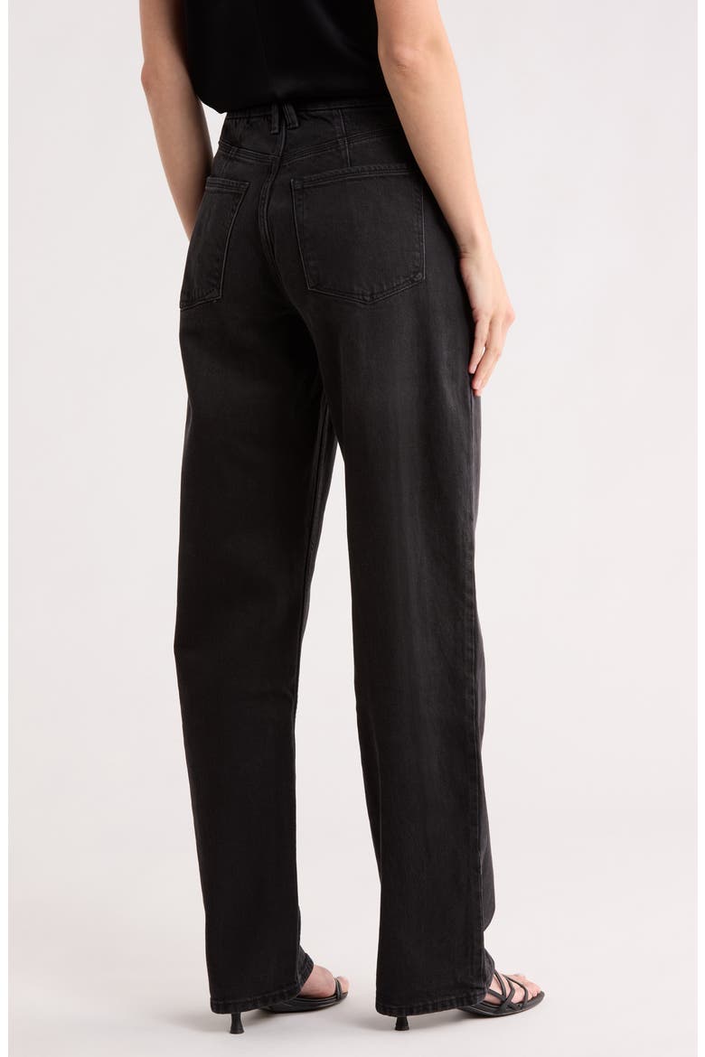 Good '90s Ripped High Waist Relaxed Jeans, Alternate, color, BLACK348
