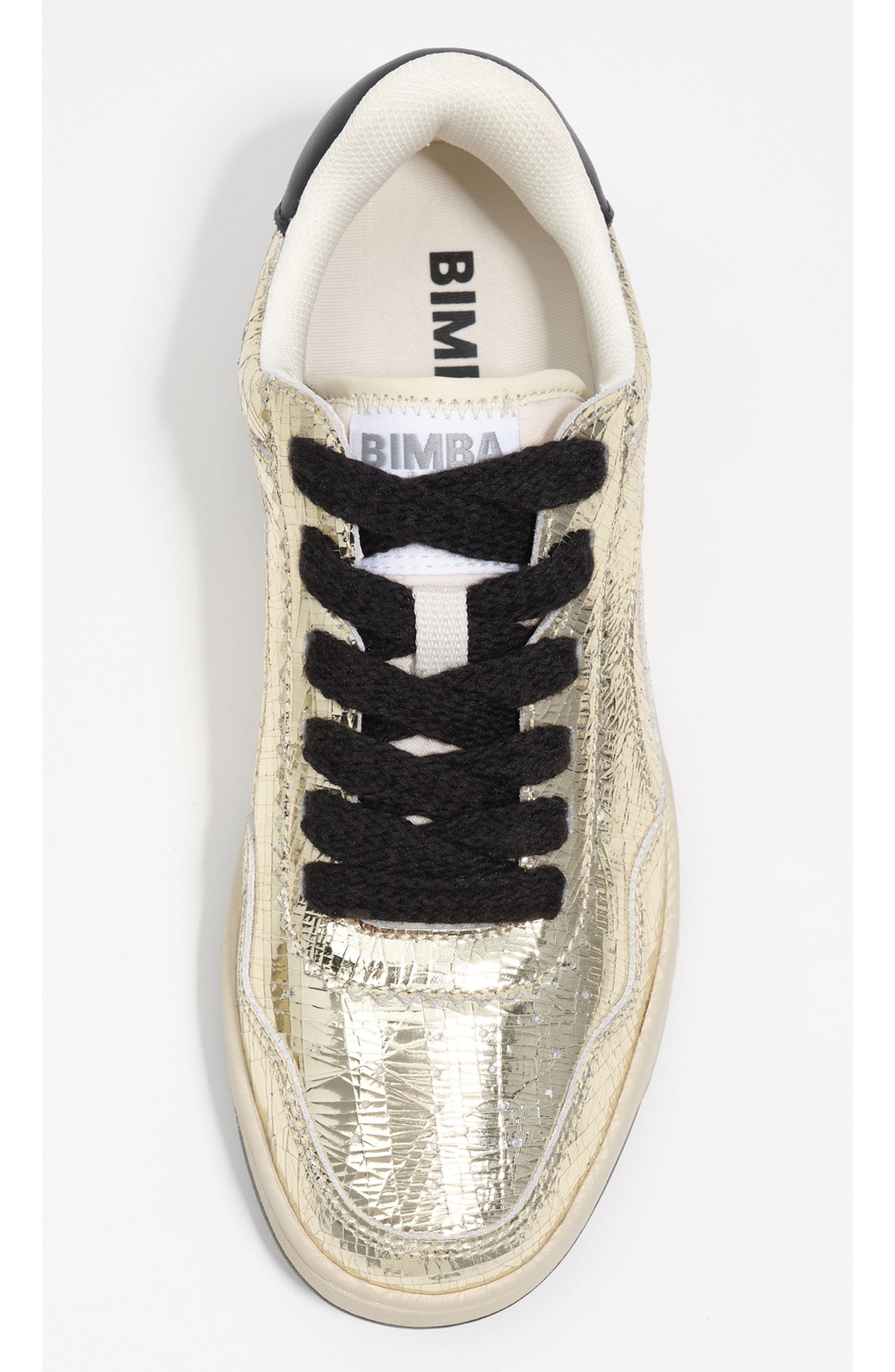 Bimba y Lola Leather 13 57 Cupsole Sneaker, Alternate, color, Gold