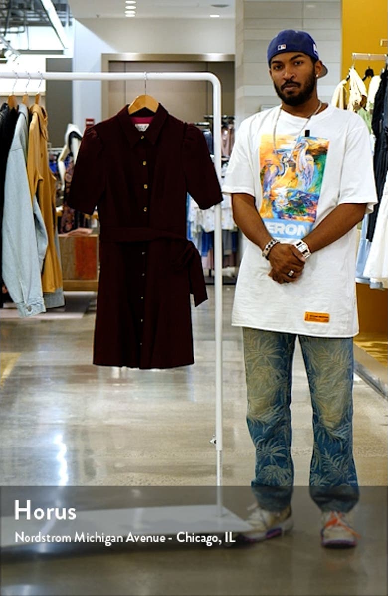 Puff Sleeve Shirtdress, sales video thumbnail