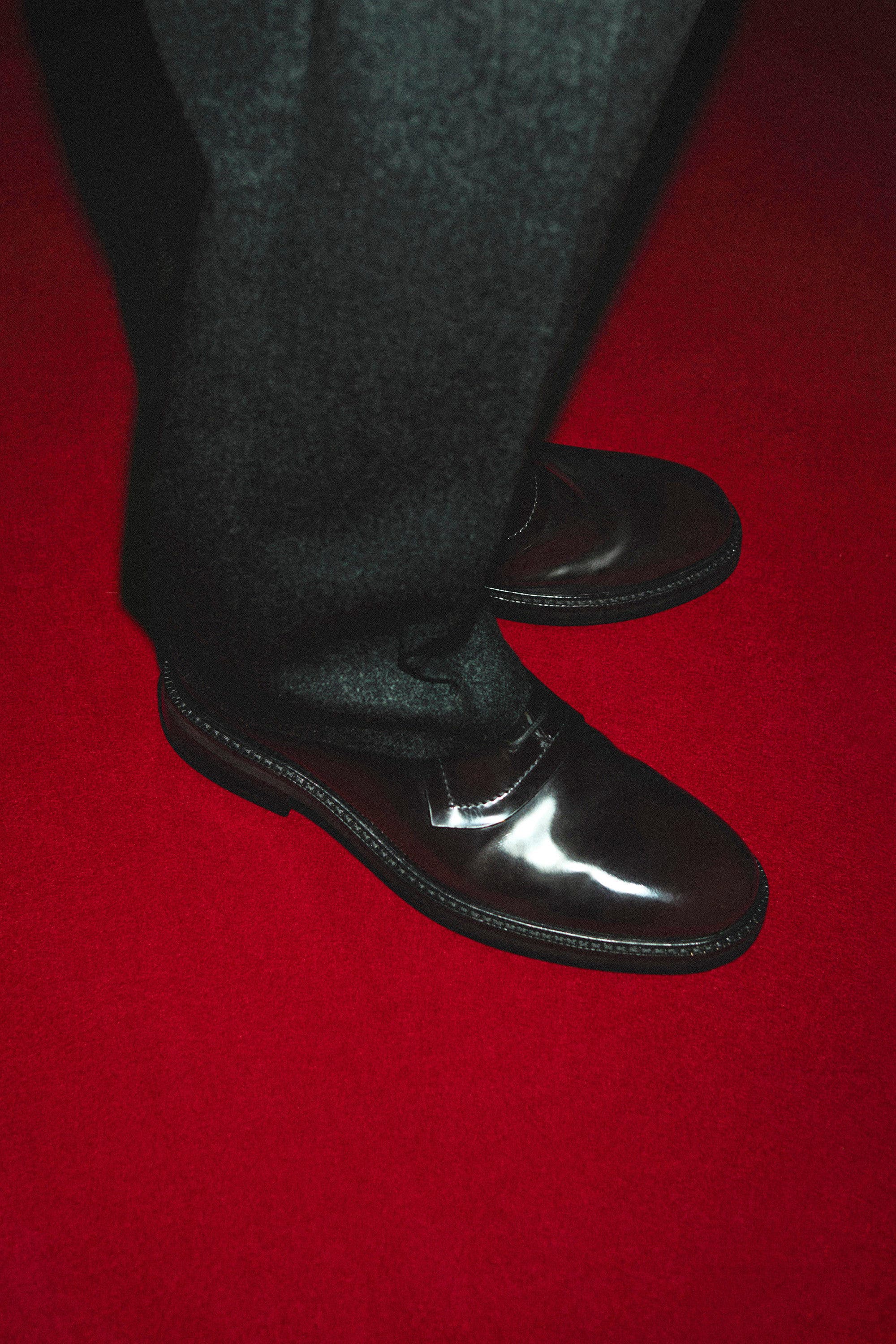 COS Leather Oxford Shoes, Alternate, color, Black