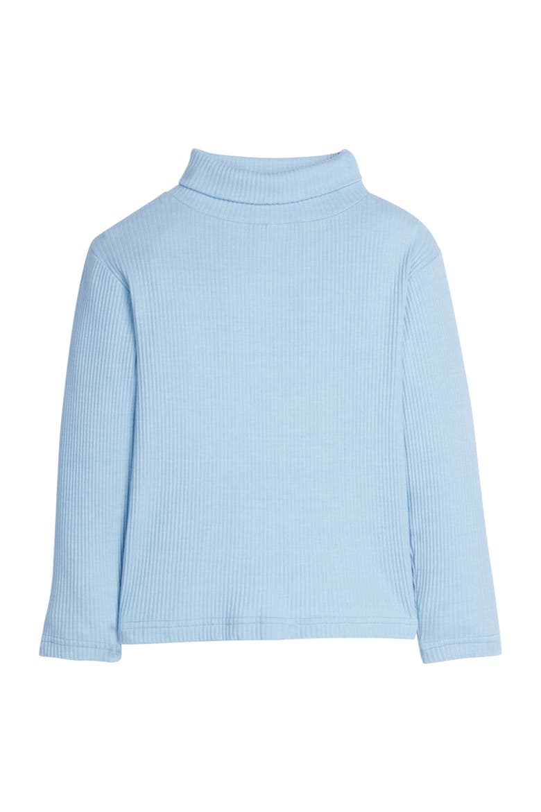 Kids' Ribbed Turtleneck, Main, color, Ice Blue
