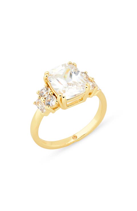 Classic Crystal Engagement Ring