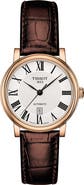 Tissot Carson Automatic Leather Strap Watch, 30mm
