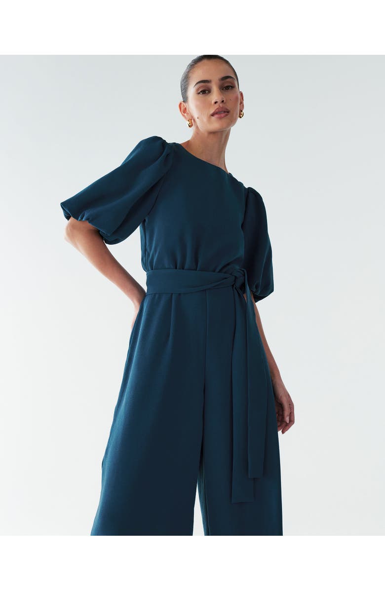 BWLDR Laney Jumpsuit, Alternate, color, Teal