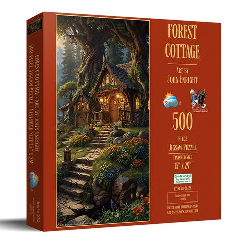Forest Cottage 500 piece Jigsaw Puzzle for Adults