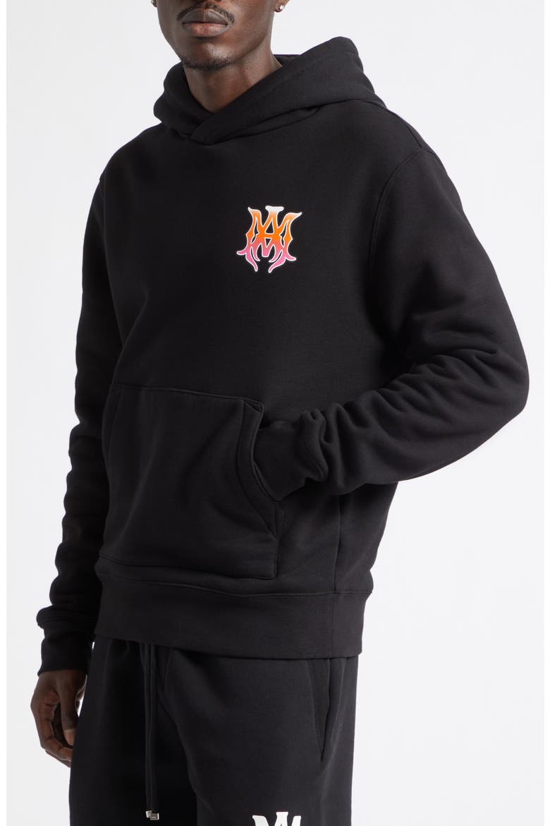MA Surf Regular Fit Cotton Hoodie, Alternate, color, BLACK