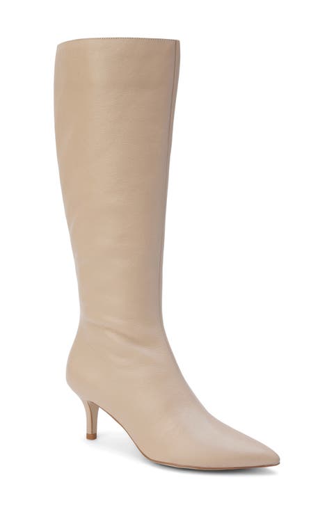 Charley Pointed Toe Knee High Boot (Women)