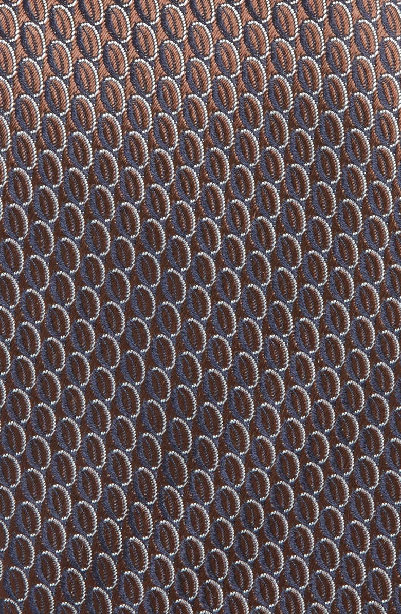 Canali Oval Pattern Silk Tie, Alternate, color, 