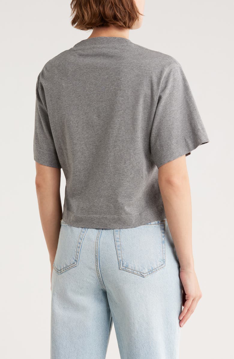 Off-White Flower Bookish Crop T-Shirt, Alternate, color, 