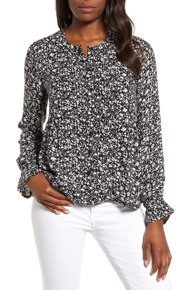 Lucky Brand Lace Detail Top, Main, color, 