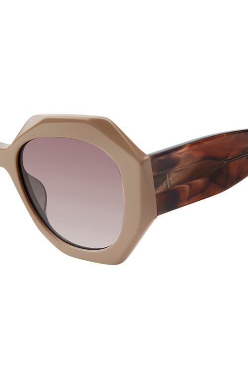 Rag & Bone 53mm Rectangular Sunglasses In Brown