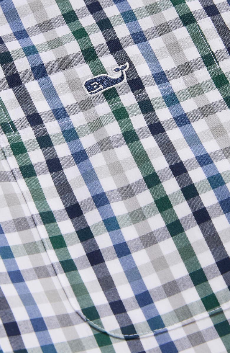 vineyard vines Classic Fit Tattersall Poplin Button-Down Shirt, Alternate, color, 