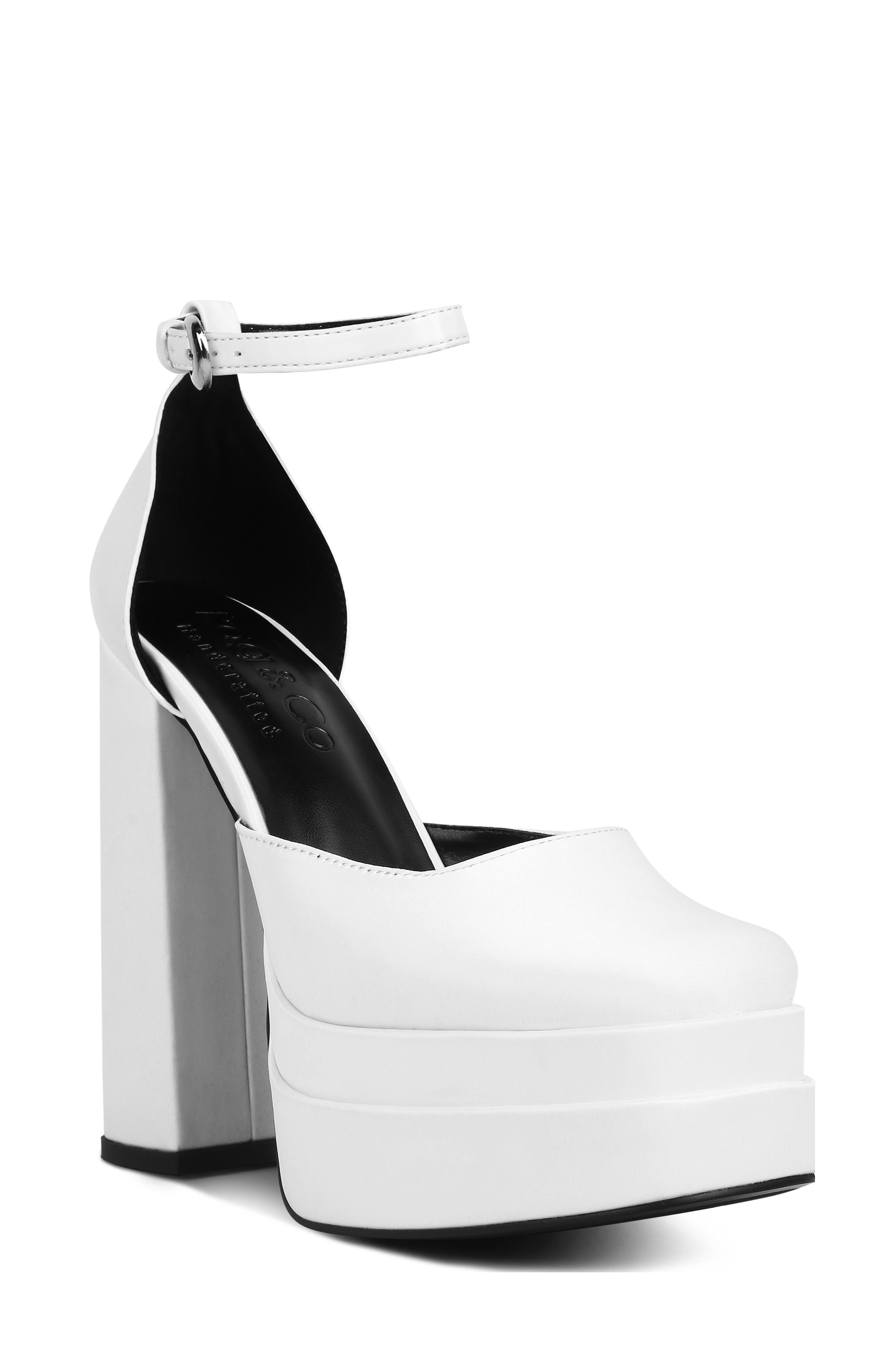 Martini Platform Pump, Main, color, WHITE