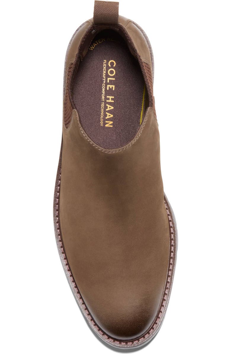Cole Haan Chamberlin Grand Water Resistant Chelsea Boot, Alternate, color, Truffle Nubuck / Black