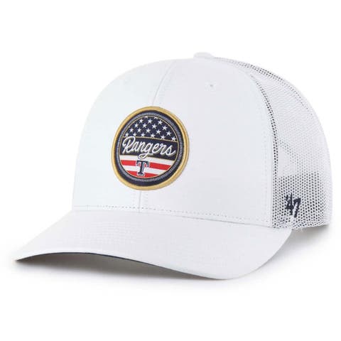 Men's '47 White Texas Rangers Homage Adjustable Trucker Hat