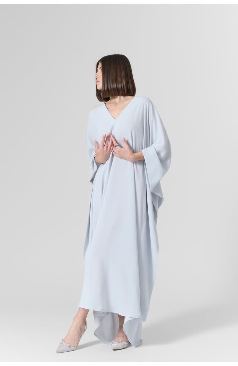 Le Fafo Luna Silk Crepe-Cady Gown, Alternate, color, Light Blue