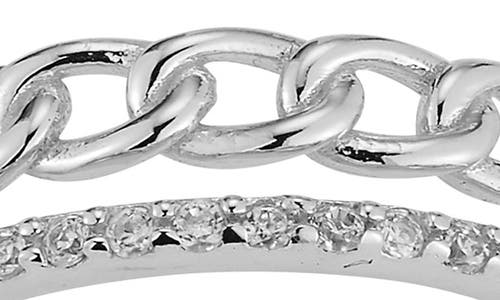 Chloe & Madison Chloe And Madison Link Band Ring In Silver