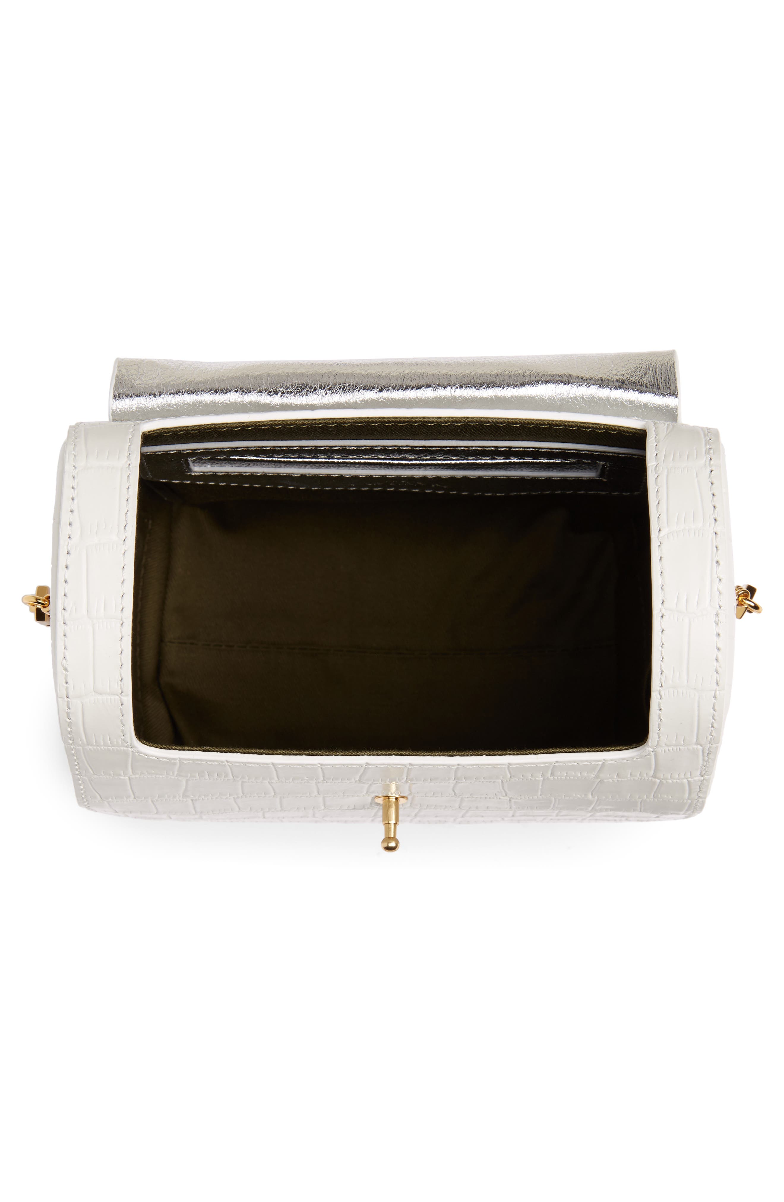 the VOLON PO Box Leather Box Bag, Alternate, color, 