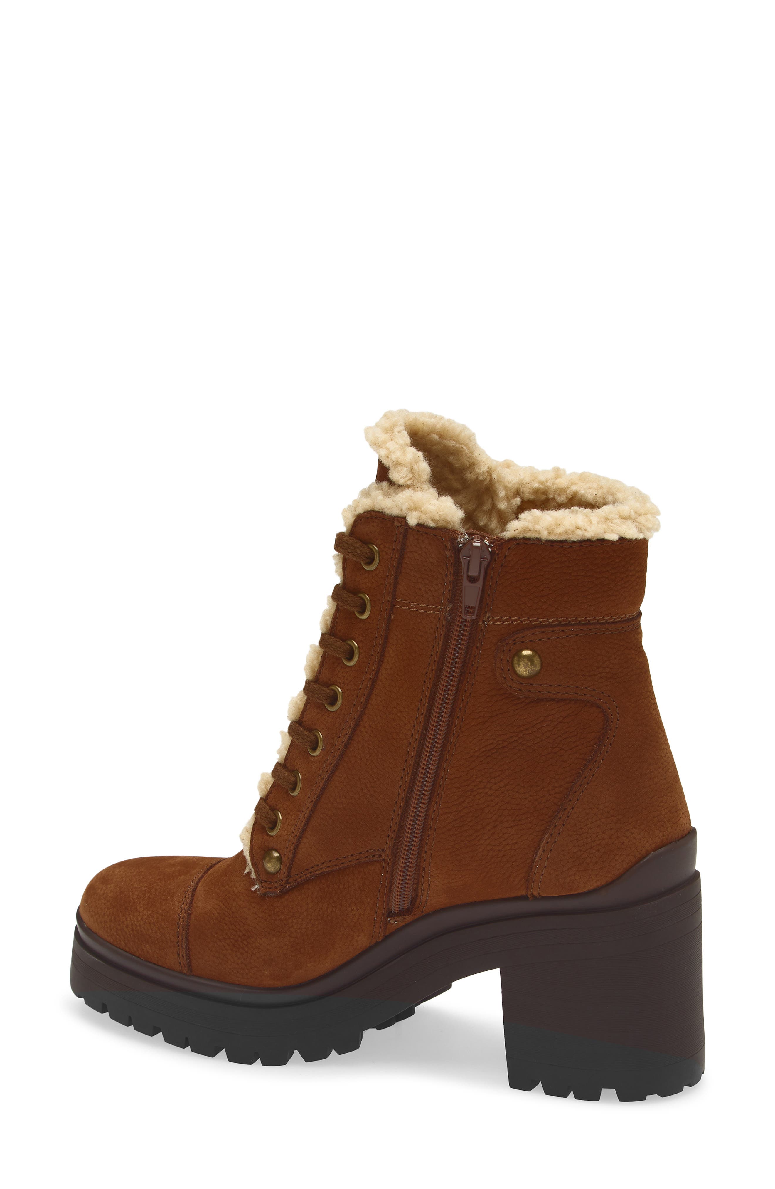 Jeffrey Campbell Scaveng Faux Shearling Bootie, Alternate, color, Tan Pebble Beige
