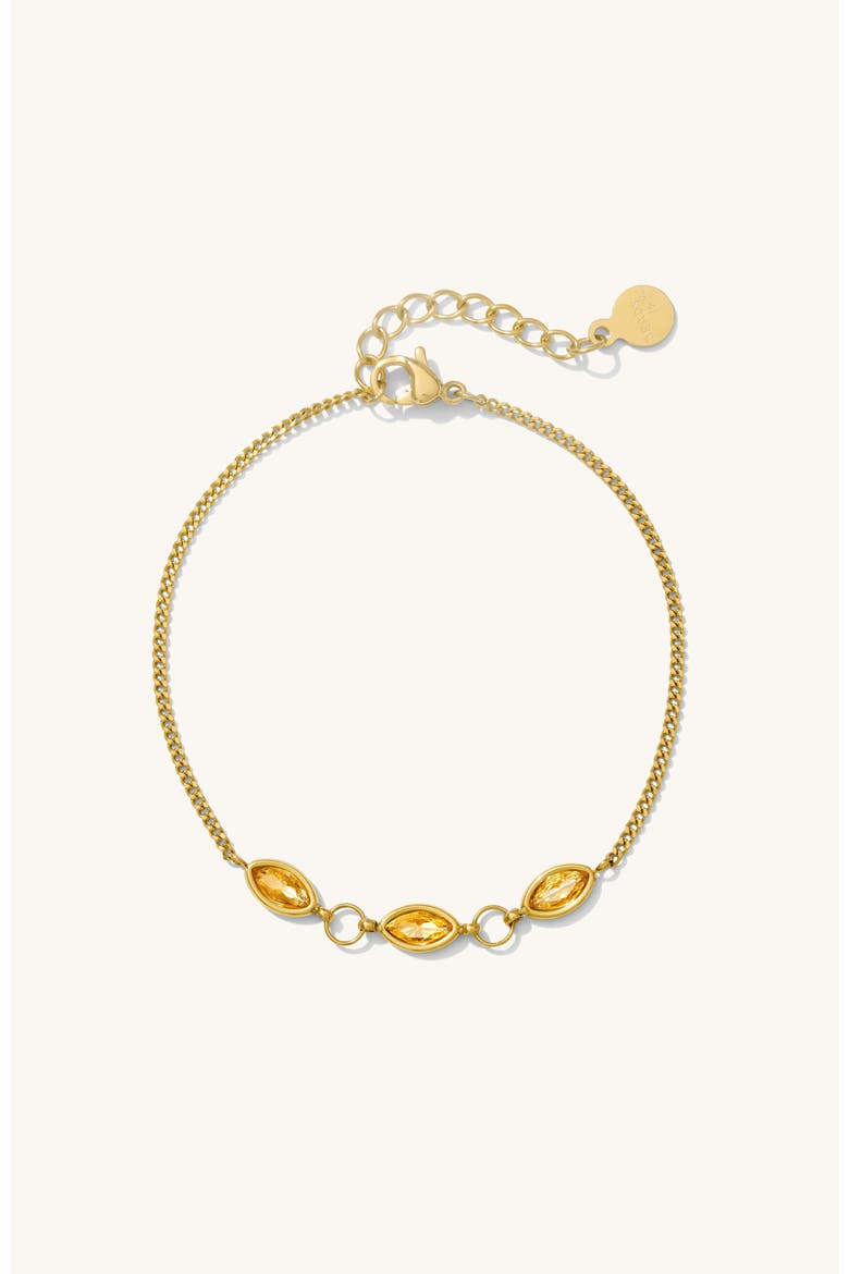 Champagne Marquise Bracelet, Main, color, Gold