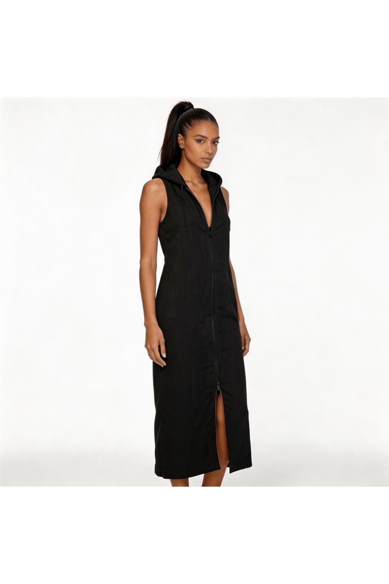 Leeward Linen Dress, Main, color, Black