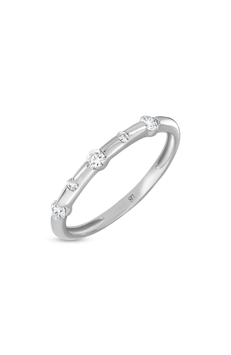 Bony Levy 18K White Gold Diamond Five-Stone Stackable Ring, Main, color, 18K White Gold