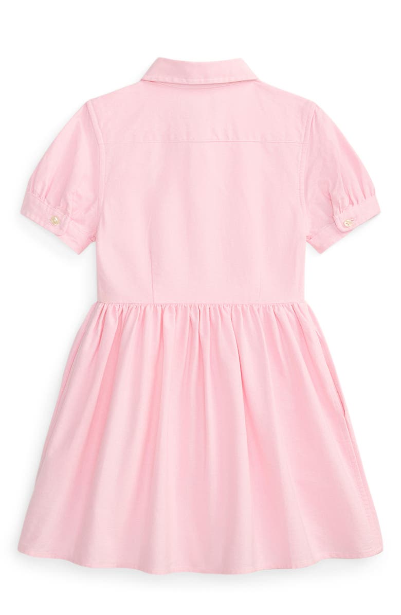 Polo Ralph Lauren Kids' Cotton Oxford Shirtdress, Alternate, color, Bath Pink