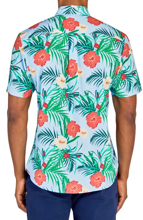 Construct Tropical Woven Short Sleeve Shirt In Multi