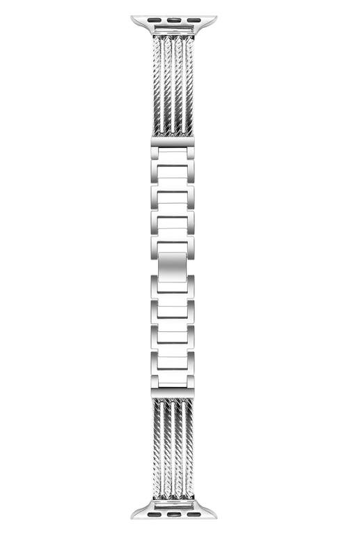 The Posh Tech Clara Apple Watch® Bracelet Watchband in Silver 