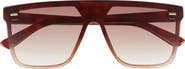 Vince Camuto 143mm Gradient Flat Top Shield Sunglasses