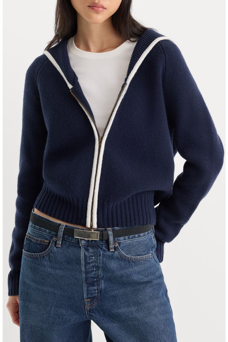 Sailor Zip Cardigan, Main, color, NEW NAVY