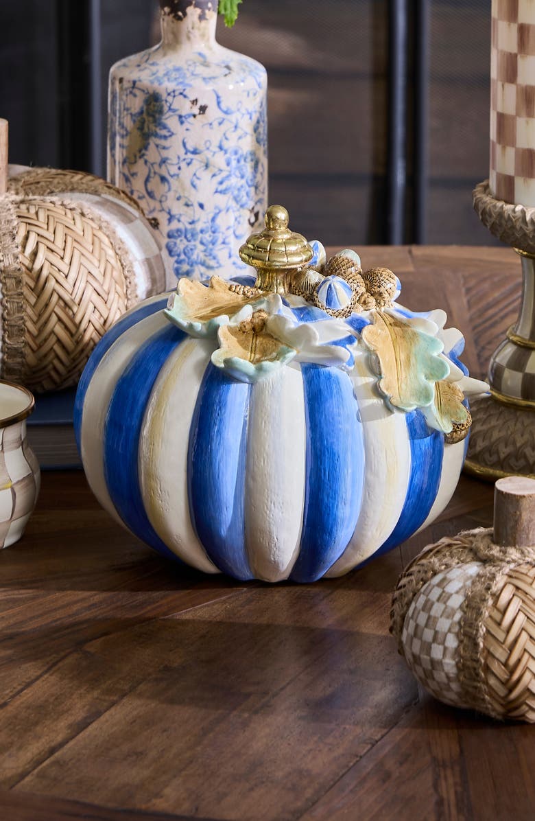 MACKENZIE CHILDS Royal Autumn Small Acorn Pumpkin, Alternate, color, 