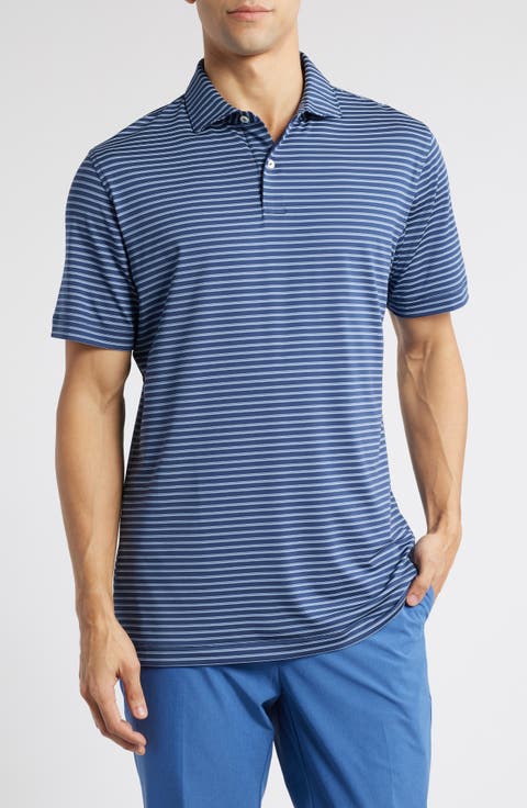 Bridge Stripe Performance Jersey Polo