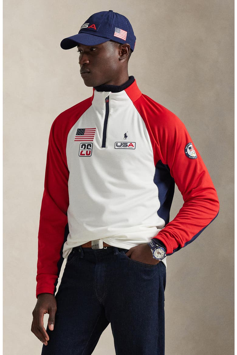 Polo Ralph Lauren Team USA Quarter Zip Fleece (Men) | Nordstrom
