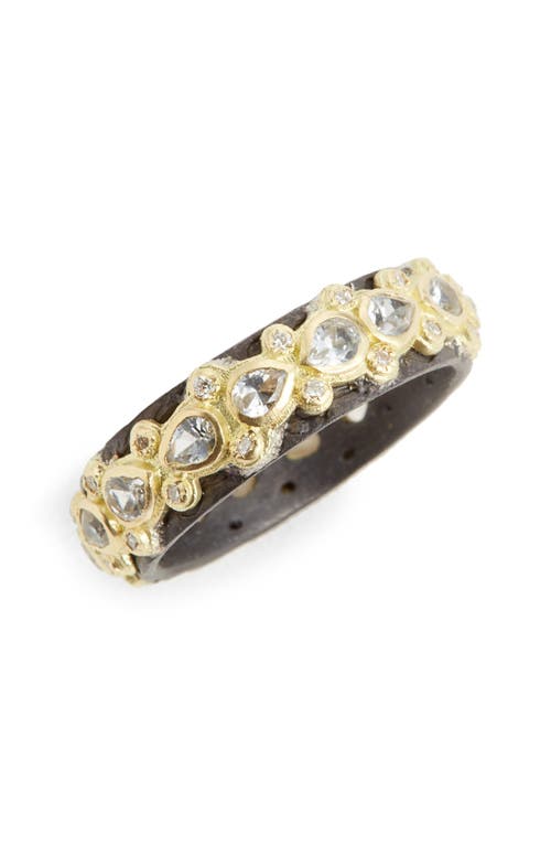 Armenta Old World Lacy Eternity Diamond & Sapphire Ring