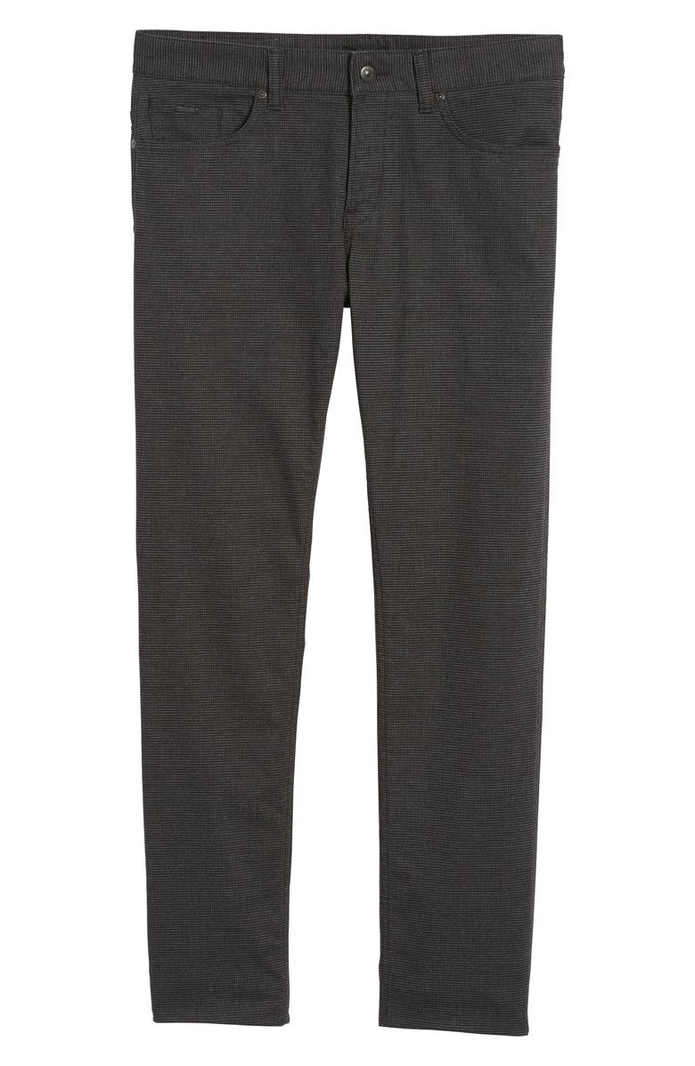 BOSS Delaware Houndstooth Slim 5-Pocket Pants, Alternate, color, 