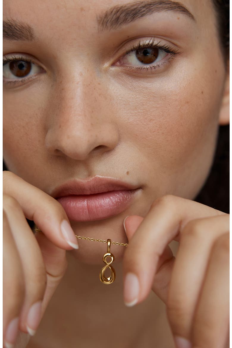 Infinity Pendant, Alternate, color, 18CT GOLD VERMEIL