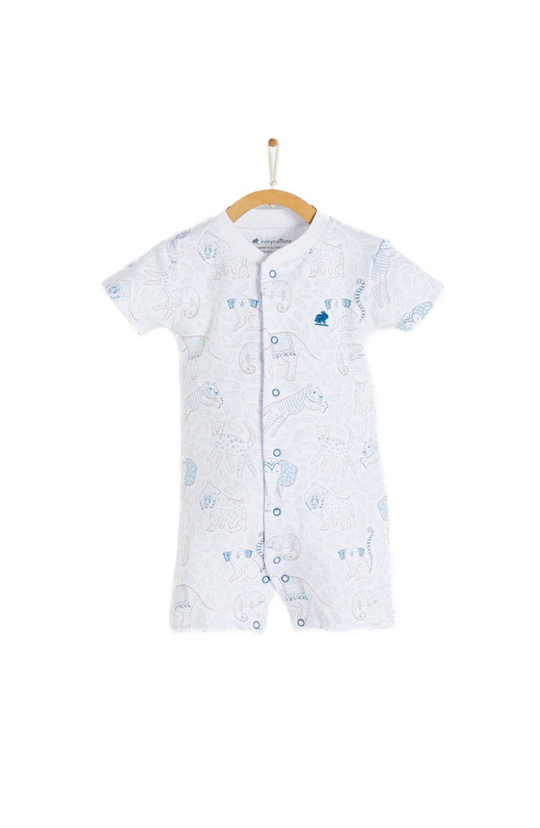 Babycottons Premium Peruvian Pima Cotton Manji Short Romper for Infant, Main, color, 