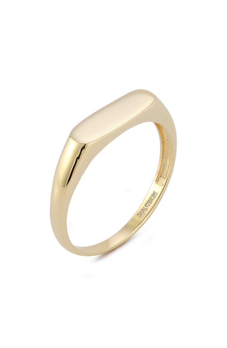 Ember Fine Jewelry Bar Signet Ring, Alternate, color, 