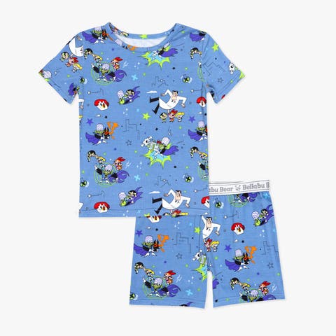 Powerpuff Girls Mojo Jojo Showdown Kids 2-Piece Short Sleeve & Shorts Pajama Set