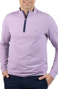 TailorByrd Micro Grid Quarter Zip Performance Pullover