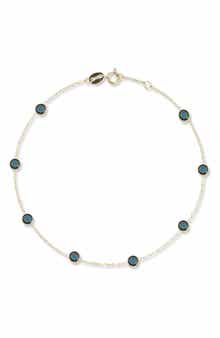 Ember Fine Jewelry 14K Gold Station Anklet
