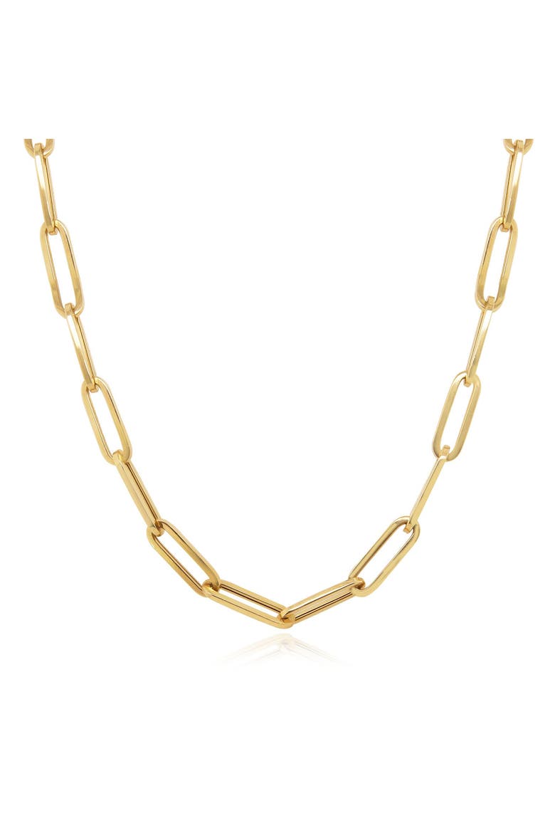 Extra Large Paperclip Link Chain Necklace, Main, color, Yellow Gold