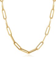 The Lovery Fine Jewelry Extra Large Paperclip Link Chain Necklace